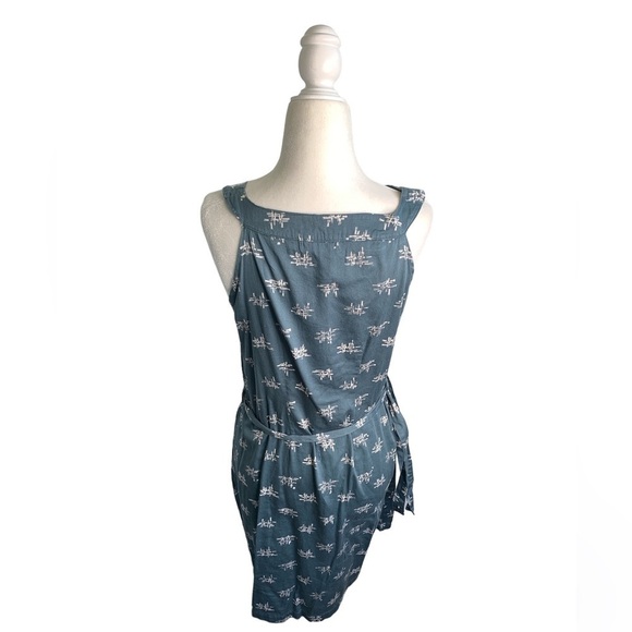 Passion Lilie Fit & Flare Fair Trade Pockets Tye Belt Sustainable Dress sz S - Picture 2 of 8